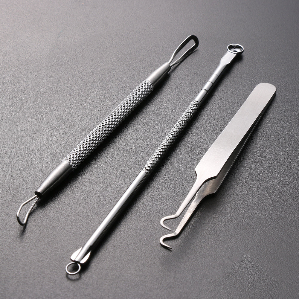 JMT-742794 Stainless Steel Acne Needle Set - 8-Piece Tool Kit for Blackhead Removal and Acne Care