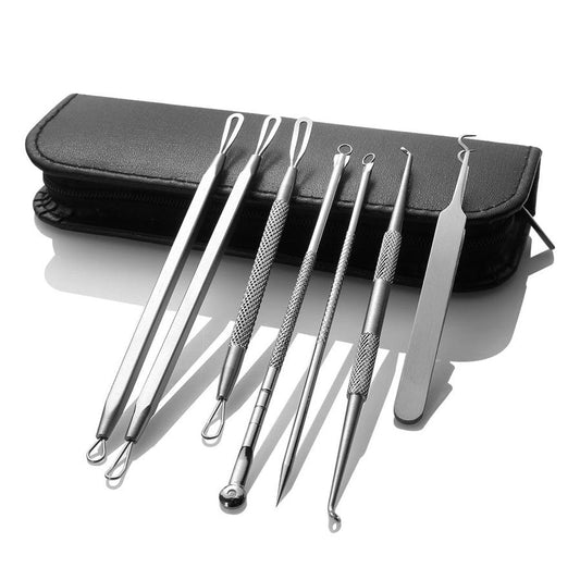 JMT-742794 Stainless Steel Acne Needle Set - 8-Piece Tool Kit for Blackhead Removal and Acne Care