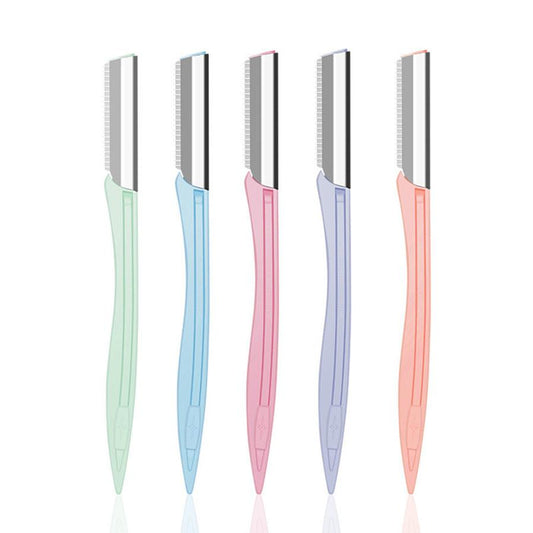 JMT-742986 Stainless Steel Eyebrow Trimmer with Safety Net and Straight Handle for All Skin Types
