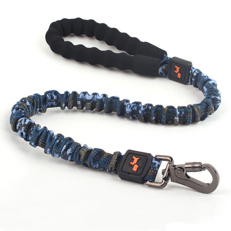 JMT-743050 Large Elastic Dog Leash in Camouflage Colors – Durable Nylon, Adjustable Length (80-185cm)