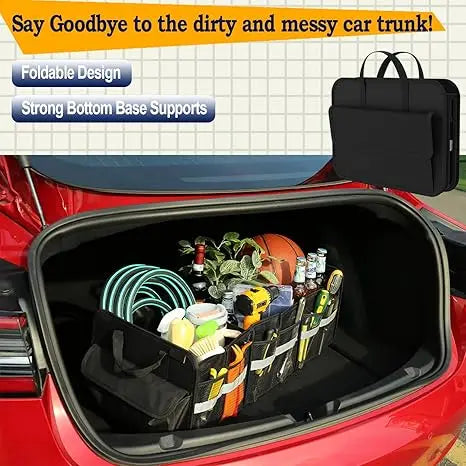 JMT-743178 Collapsible Folding Car Trunk Organizer for SUVs - Versatile Storage Solution