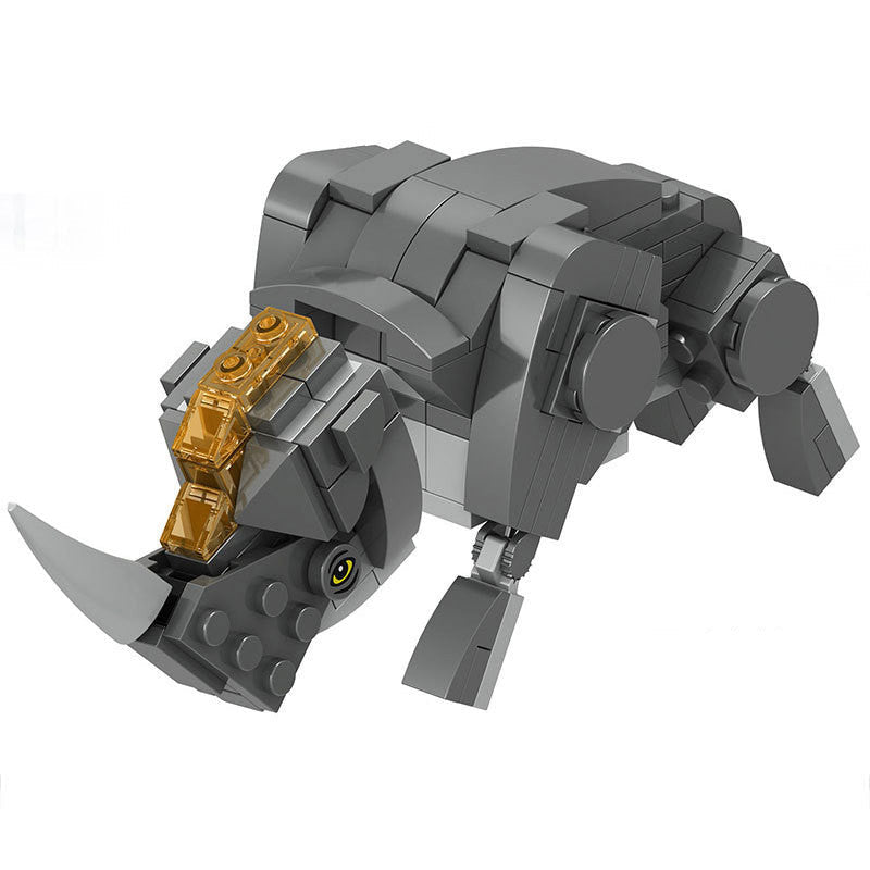 JMT-743370 Animal Building Blocks Set - Thunderbird, Snake, Spider, Rhino Puzzles for Kids (0-38 Pieces)