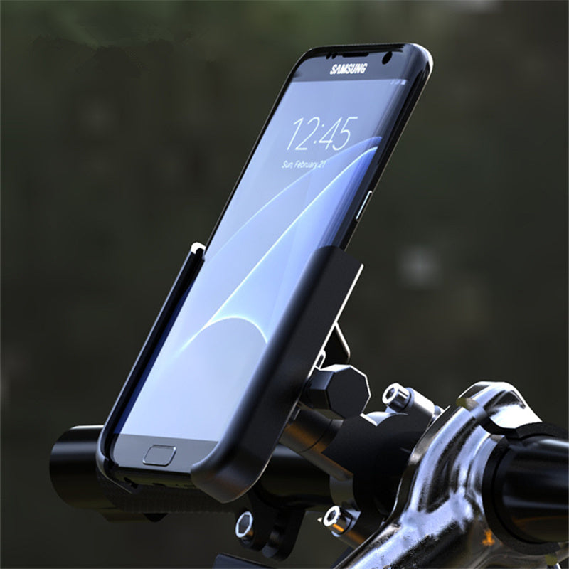 JMT-743562 Aluminum Alloy Bicycle Phone Holder with 360° Rotation for 4-7 Inch Devices