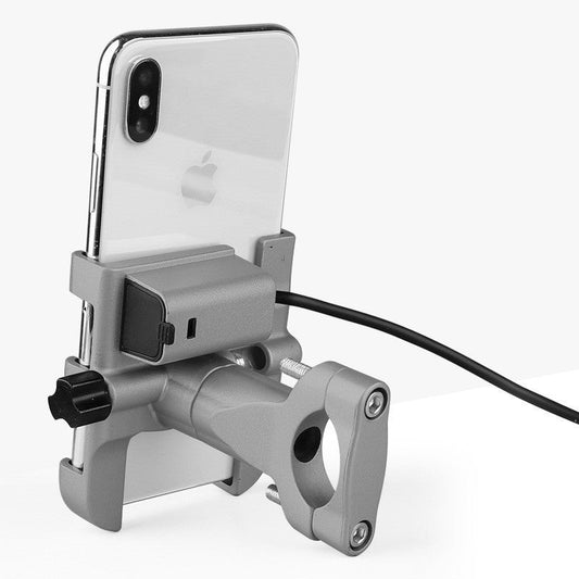 JMT-743562 Aluminum Alloy Bicycle Phone Holder with 360° Rotation for 4-7 Inch Devices
