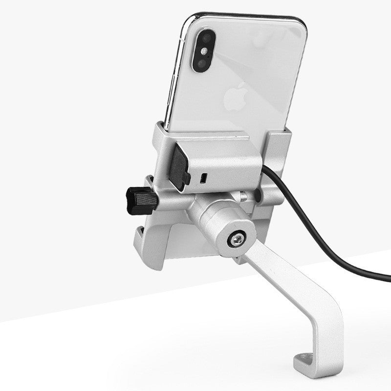 JMT-743562 Aluminum Alloy Bicycle Phone Holder with 360° Rotation for 4-7 Inch Devices