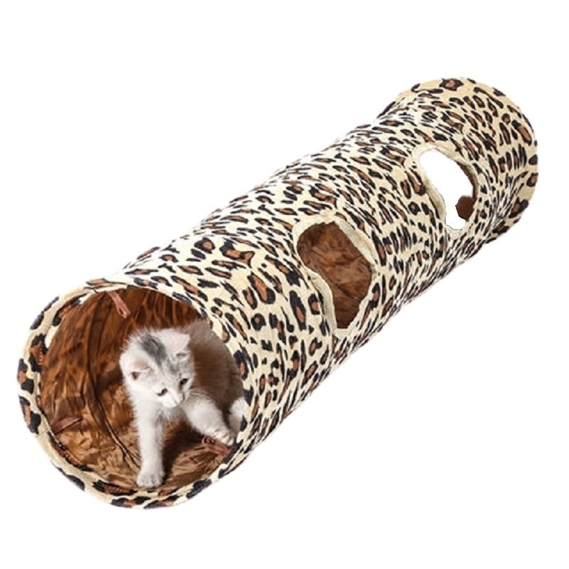 JMT-743562 Super Long Plush Cat Tunnel for Play and Exploration - 125cm x 25cm
