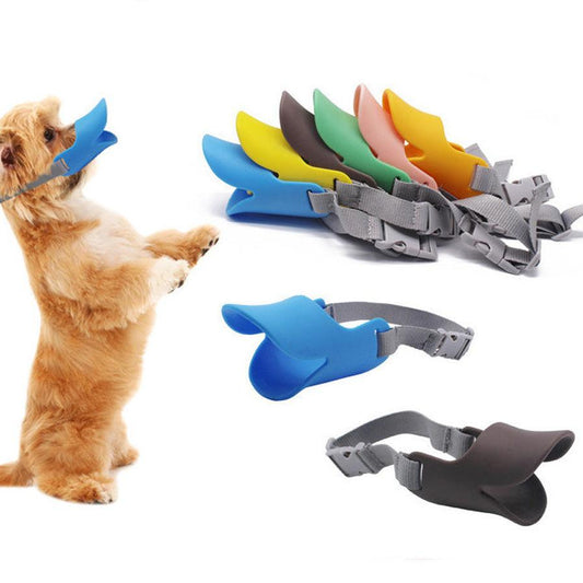 JMT-743882 Pet Anti-Barking Duckbilled Sleeve - Multi-Color Silicone Set in S, M, L Sizes