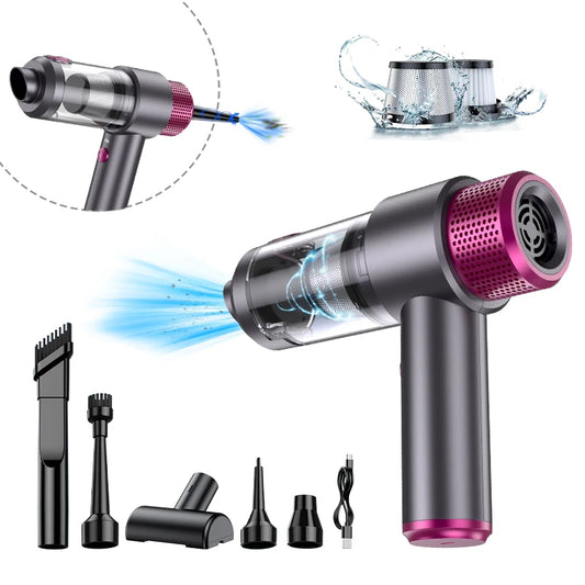 JMT-744010 Portable Cordless Handheld Vacuum Cleaner with 16000PA Suction Power for Home, Office, and Pet Cleaning