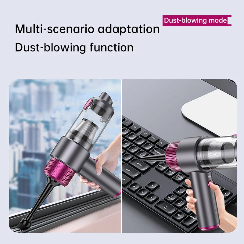 JMT-744010 Portable Cordless Handheld Vacuum Cleaner with 16000PA Suction Power for Home, Office, and Pet Cleaning