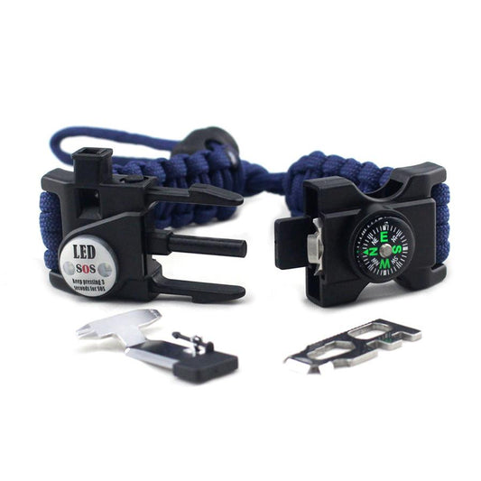 JMT-744586 Durable Adjustable Parachute Cord Survival Bracelet for Outdoor Adventures