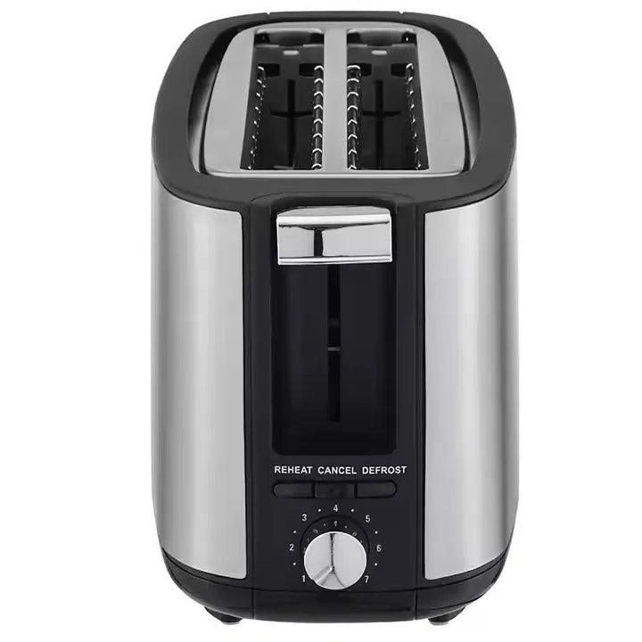 JMT-744650 1400W Long Slot Retro Toaster - Fits Anywhere, 2 Slice Bread Toaster