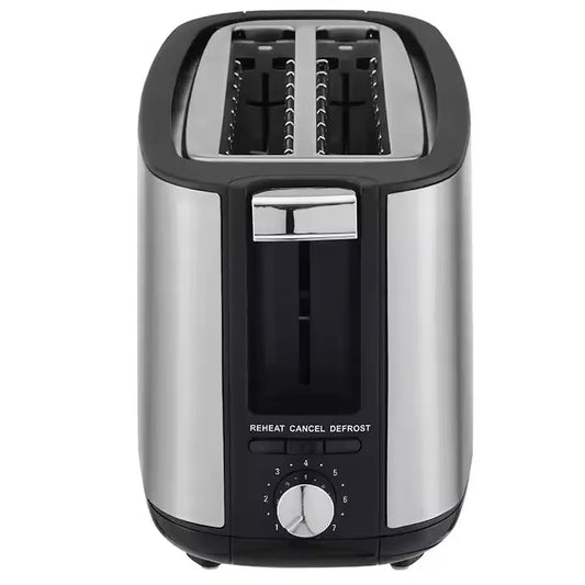 JMT-744650 1400W Long Slot Retro Toaster - Fits Anywhere, 2 Slice Bread Toaster
