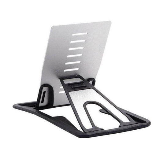 JMT-744714 Universal Black Card Phone Holder for Desktop Use - Adjustable Lazy Bracket, Compact Design 8.5CM x 5CM