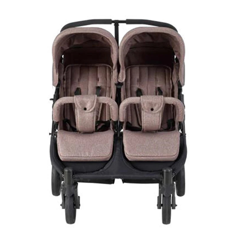 JMT-744842 2-in-1 Luxury Twin Stroller with High Landscape Design, Aluminium Frame and Dual Baskets for Infants