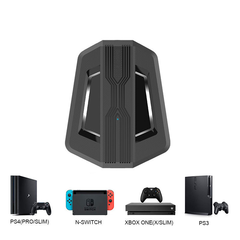 JMT-745162 Universal Keyboard and Mouse Converter for Switch, PS4, Xbox One, PS3, and Xbox 360 - Black ABS Design