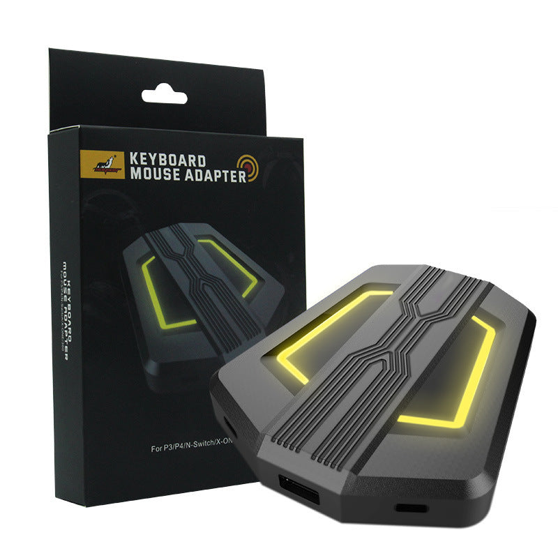 JMT-745162 Universal Keyboard and Mouse Converter for Switch, PS4, Xbox One, PS3, and Xbox 360 - Black ABS Design
