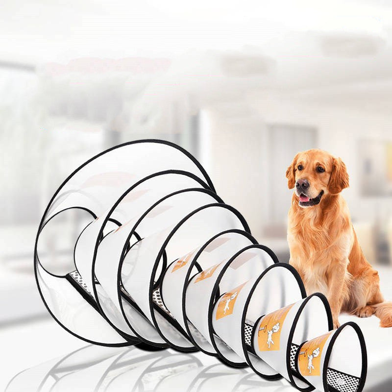 JMT-745354 Adjustable Protective Collar for Cats and Dogs – Elizabethan Style, Multiple Sizes Available