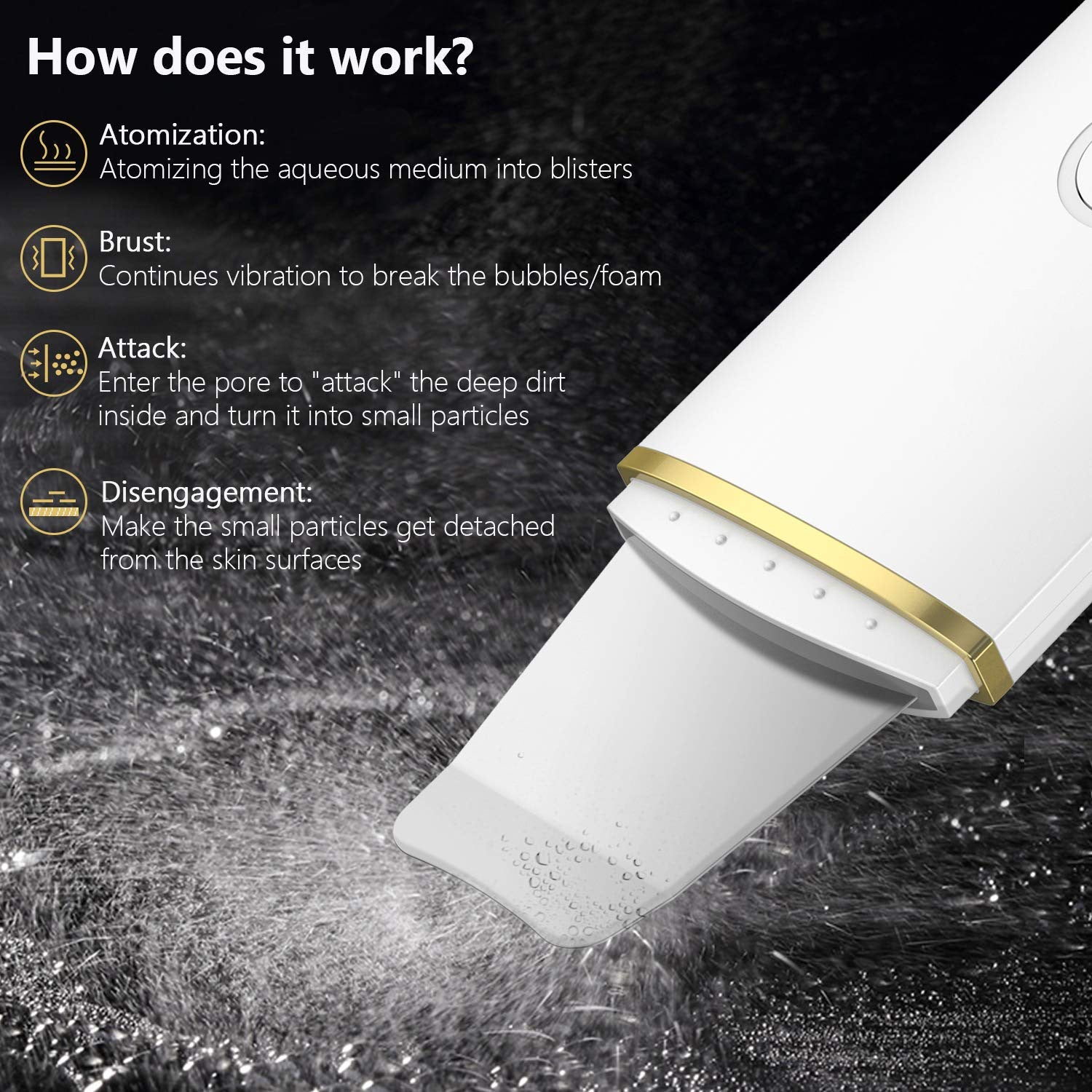 JMT-745994 Advanced Pore Cleansing Facial Cleanser with USB Charging and Lithium Battery