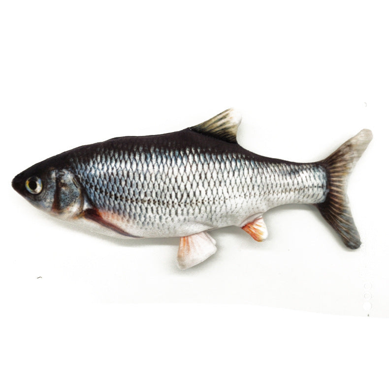 JMT-745994 Electric Bionic Fish Plush Cat Toy - Interactive Beating Motion for Cats