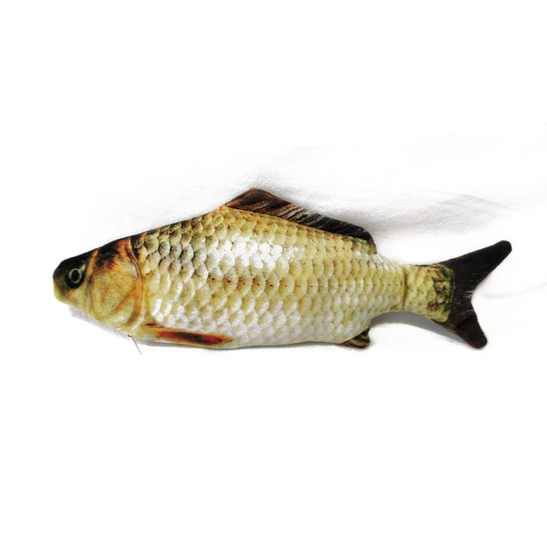 JMT-745994 Electric Bionic Fish Plush Cat Toy - Interactive Beating Motion for Cats