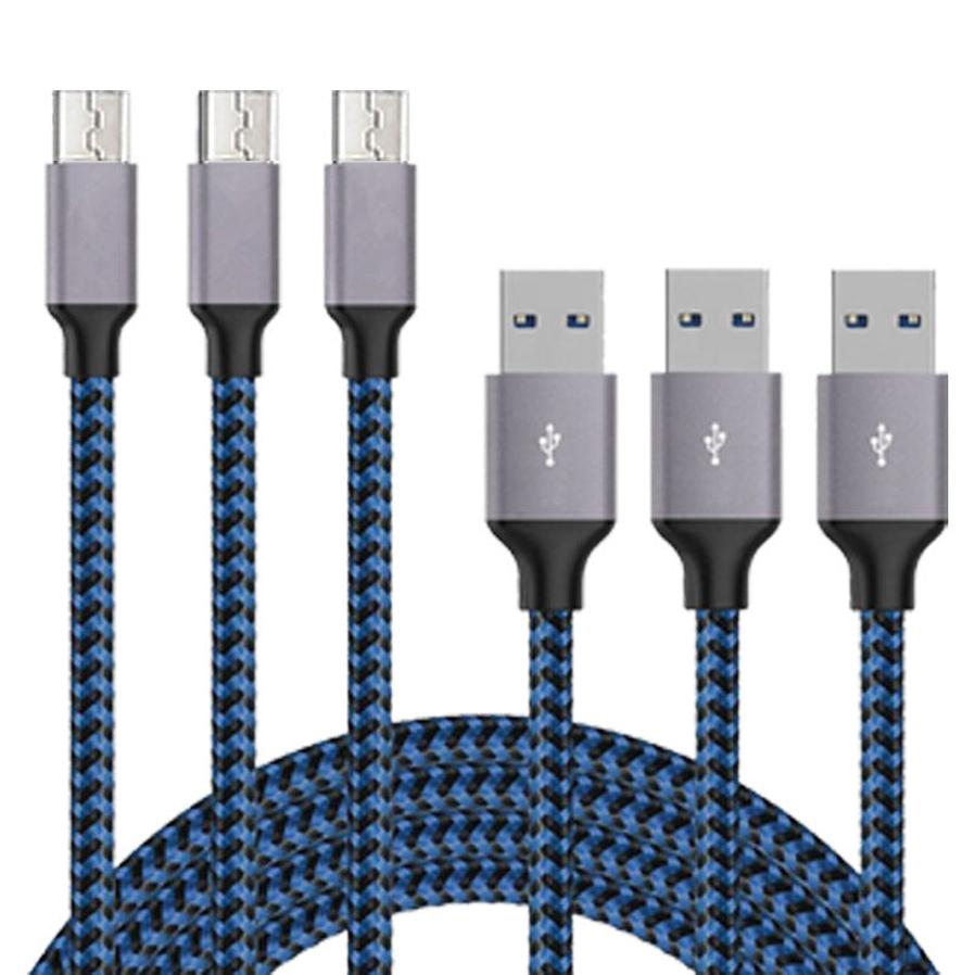 JMT-746186 Braided Micro USB Data Charging Cable for Fast Charging Android Devices