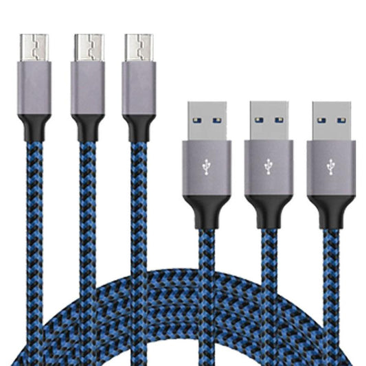 JMT-746186 Braided Micro USB Data Charging Cable for Fast Charging Android Devices