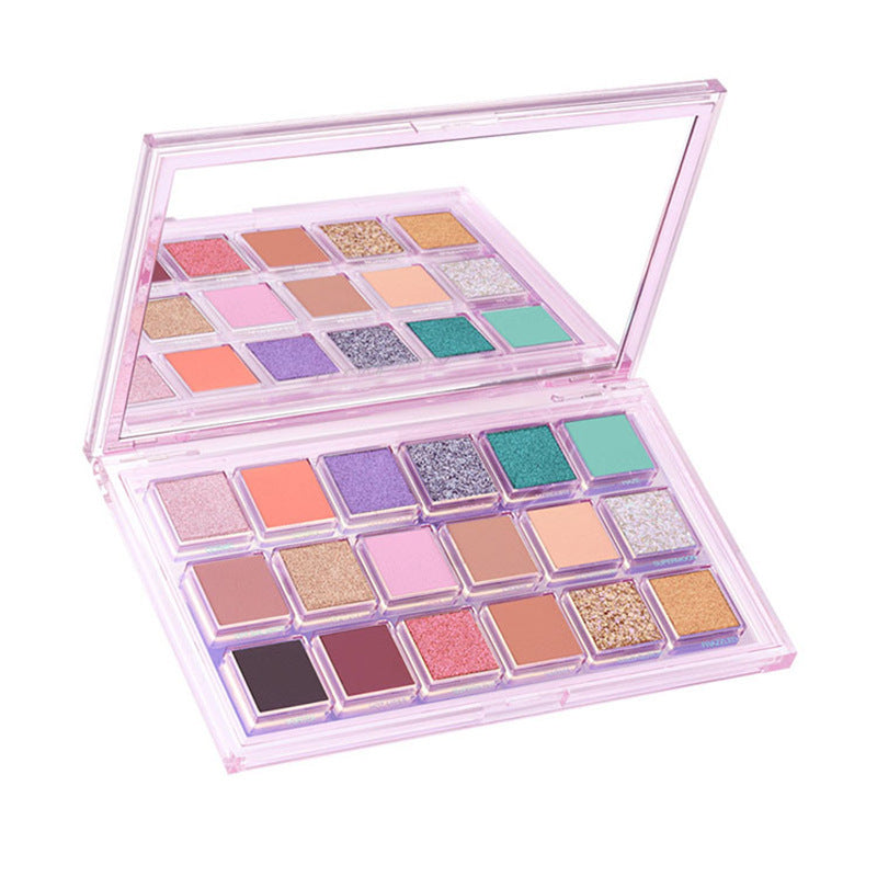 JMT-746250 Earth Tone Glitter and Matte Eyeshadow Palette - 18 Color Options