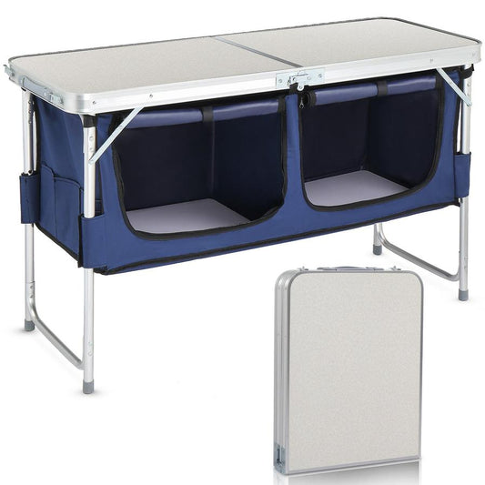 JMT-746890 4ft Portable Folding Outdoor Table for Camping and Events