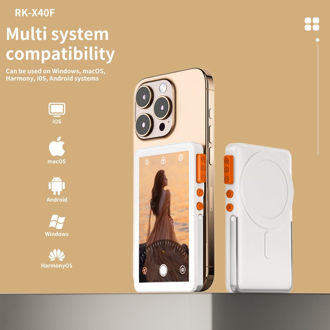 JMT-747018 Eight-in-One Mobile Selfie Screen Sharing Device with Adjustable Display and Bluetooth Camera