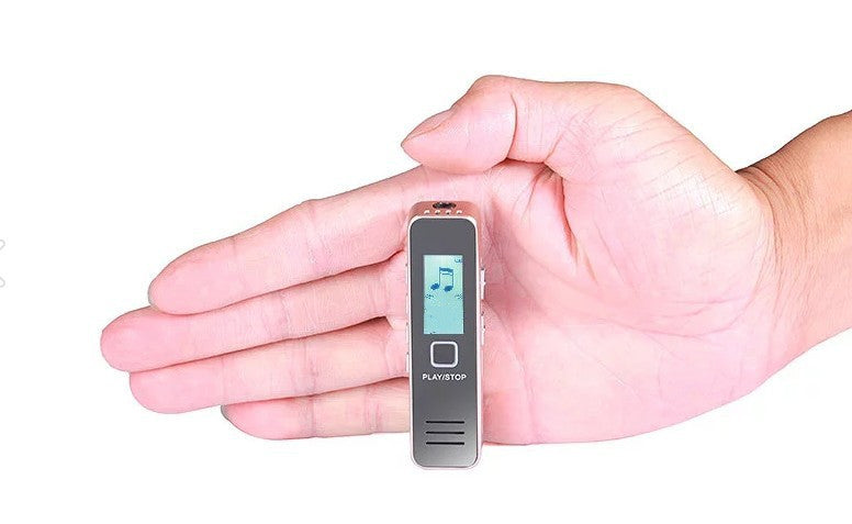 JMT-747018 High-Definition Mini Portable Recorder with Noise Reduction, 1200 Minutes Recording Time, Dual Microphone, USB 2.0, Supports SD Card