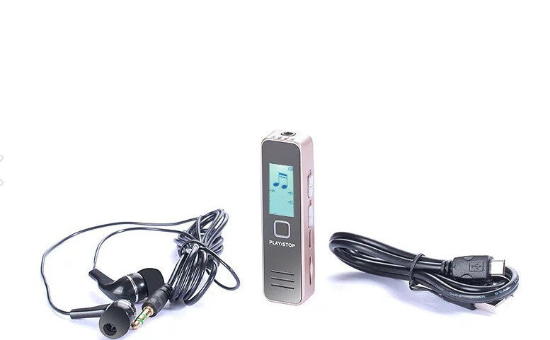 JMT-747018 High-Definition Mini Portable Recorder with Noise Reduction, 1200 Minutes Recording Time, Dual Microphone, USB 2.0, Supports SD Card