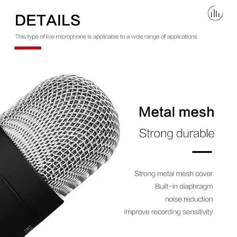 JMT-747338 Professional Condenser Microphone for Live Broadcast and Recording with Heart-Shaped Pickup Pattern