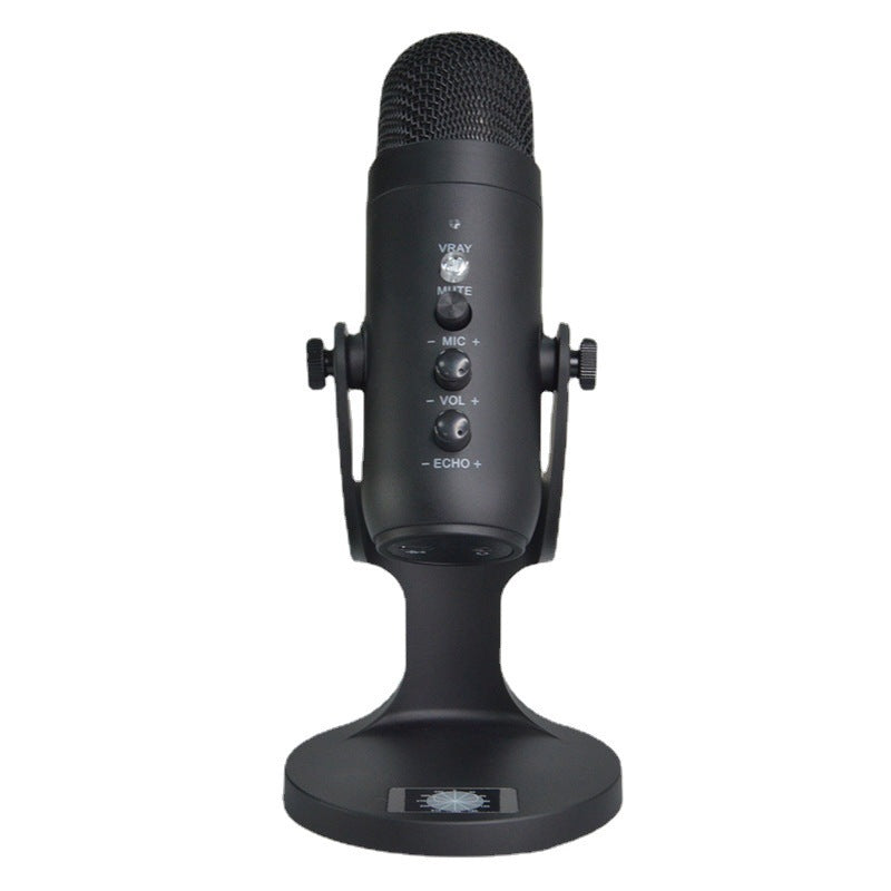 JMT-747338 Professional Condenser Microphone for Live Broadcast and Recording with Heart-Shaped Pickup Pattern