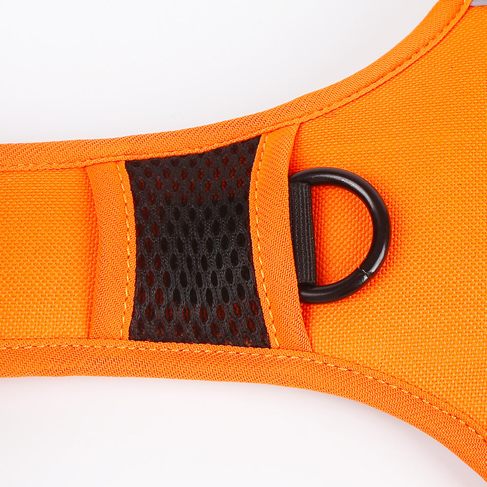 JMT-747338 Universal Reflective Dog Leash Harness with Adjustable Chest Sizes