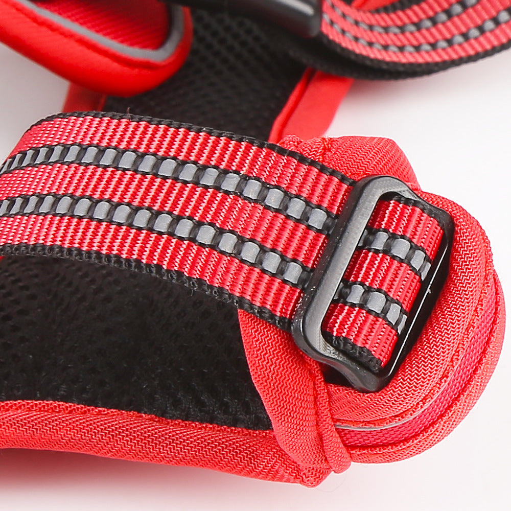 JMT-747338 Universal Reflective Dog Leash Harness with Adjustable Chest Sizes