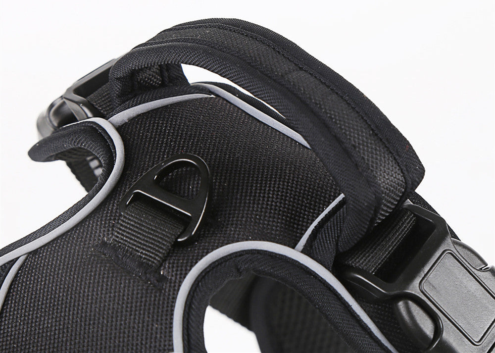 JMT-747338 Universal Reflective Dog Leash Harness with Adjustable Chest Sizes