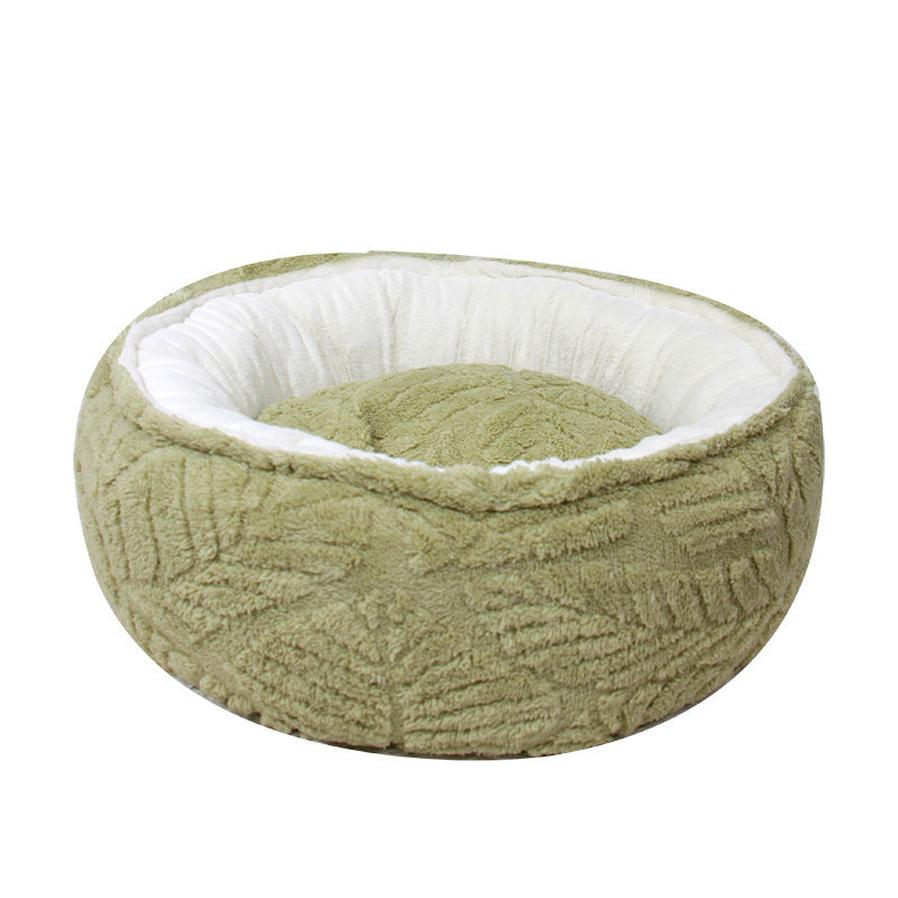 JMT-747466 Cozy Round Cat Nest Bed - Soft Plush Pet Bed for Small to Medium Dogs and Cats
