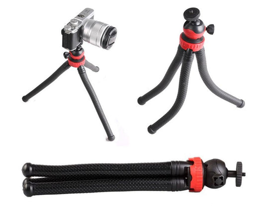 JMT-747530 Versatile Octopus Tripod Stand for iPhone, SLR, GoPro – 30CM, 1.2KG Load Capacity