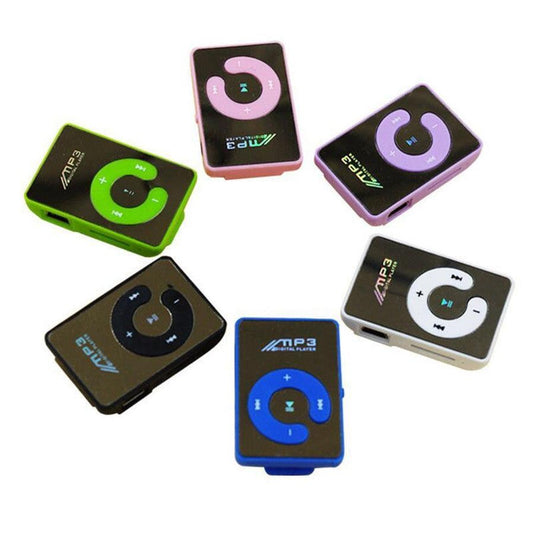 JMT-747978 Portable Clip MP3 Music Player with USB Interface and 3.5mm Headphone Jack - Available in Multiple Colors