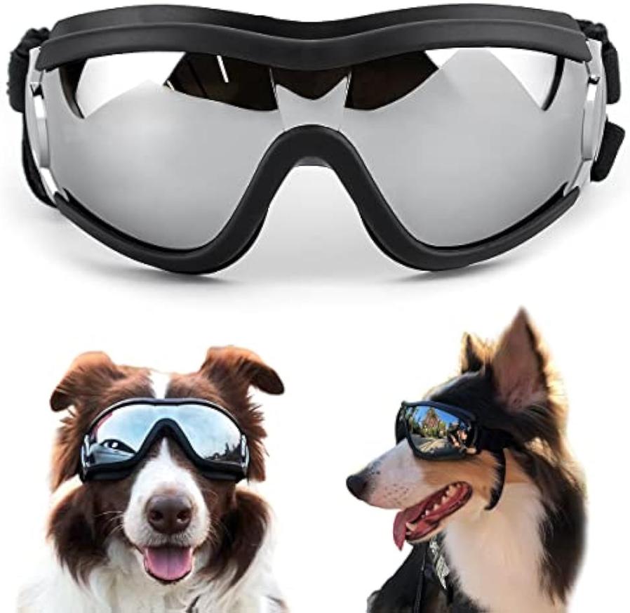 JMT-747978 Stylish Windproof Pet Goggles for Medium to Large Dogs – Sun Protection, Anti-Fog, and Adjustable Strap for Outdoor Activities
