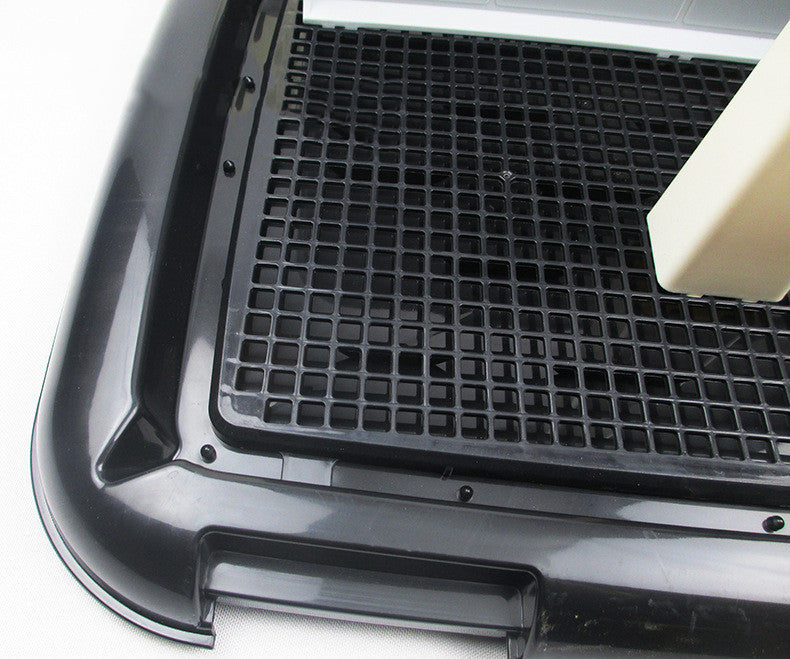 JMT-748170 Dog Potty with Wall Urinal, Anti-Splash Fixed Point Design, Plastic Pet Toilet, 34x47x4.5 cm Dimensions