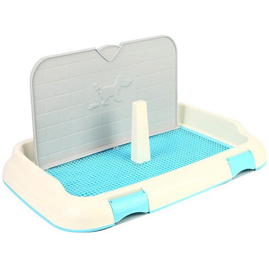 JMT-748170 Dog Potty with Wall Urinal, Anti-Splash Fixed Point Design, Plastic Pet Toilet, 34x47x4.5 cm Dimensions