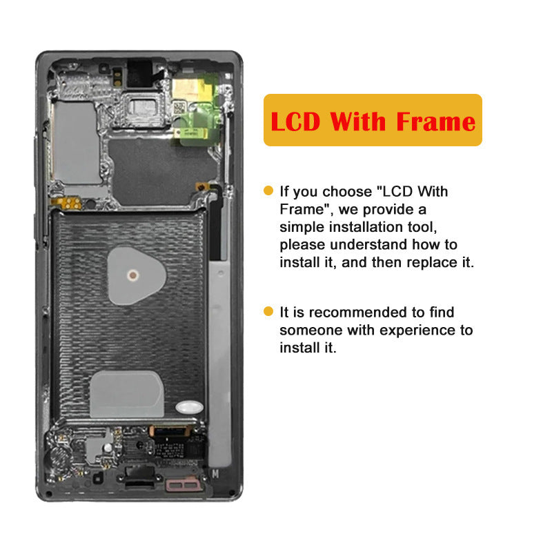 JMT-748170 Integrated LCD Display for Note20 5G - 1080x2400 Resolution, Capacitive Touch Screen