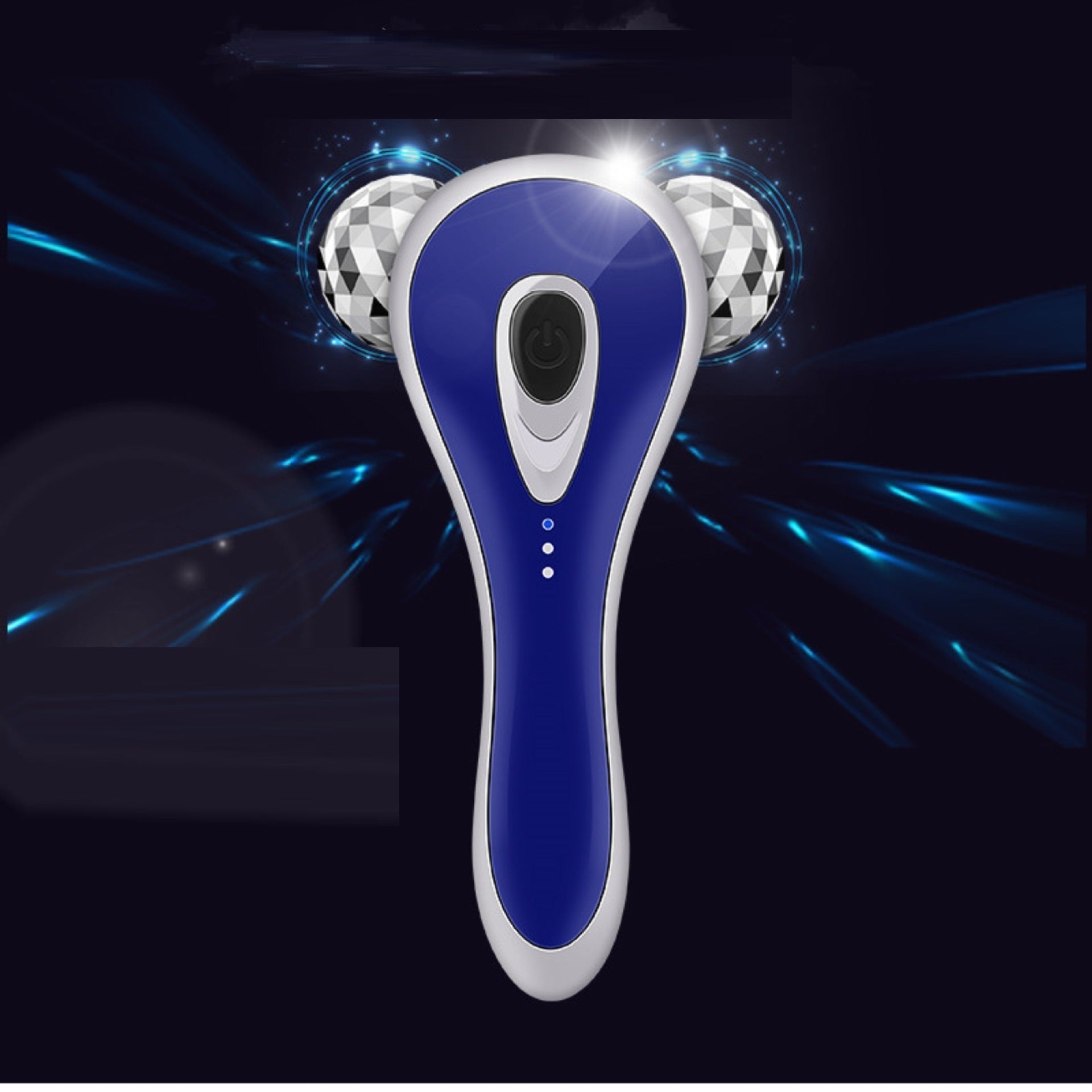 JMT-748554 3D Roller Massager for Facial and Body Contouring, Silver and Gold Options