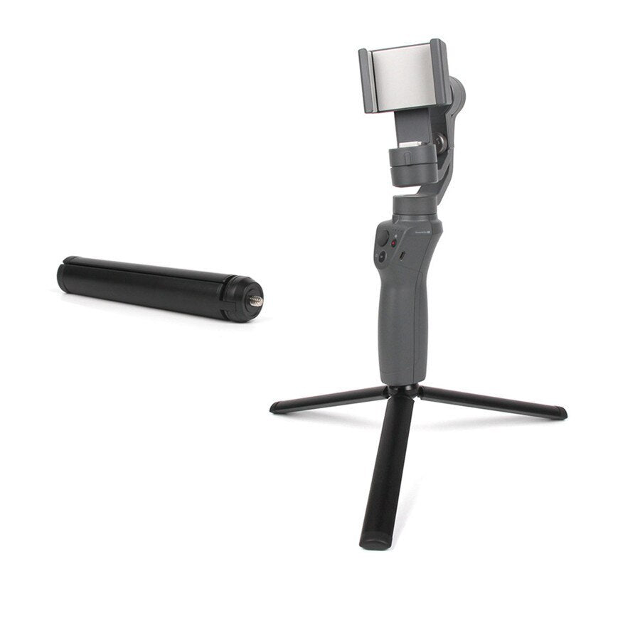 JMT-748682 Aluminum Mobile Tripod Stabilizer for iPhone and Mobile Phones - Black