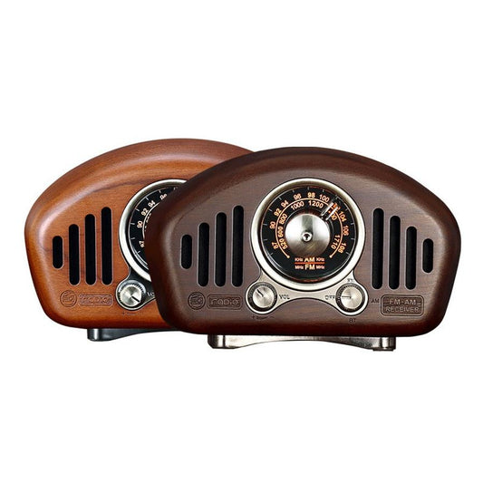 JMT-748810 FMAM Bluetooth Portable Speaker with 3600 mAh Battery, 20+ Hours Radio Playtime, and USB Interface