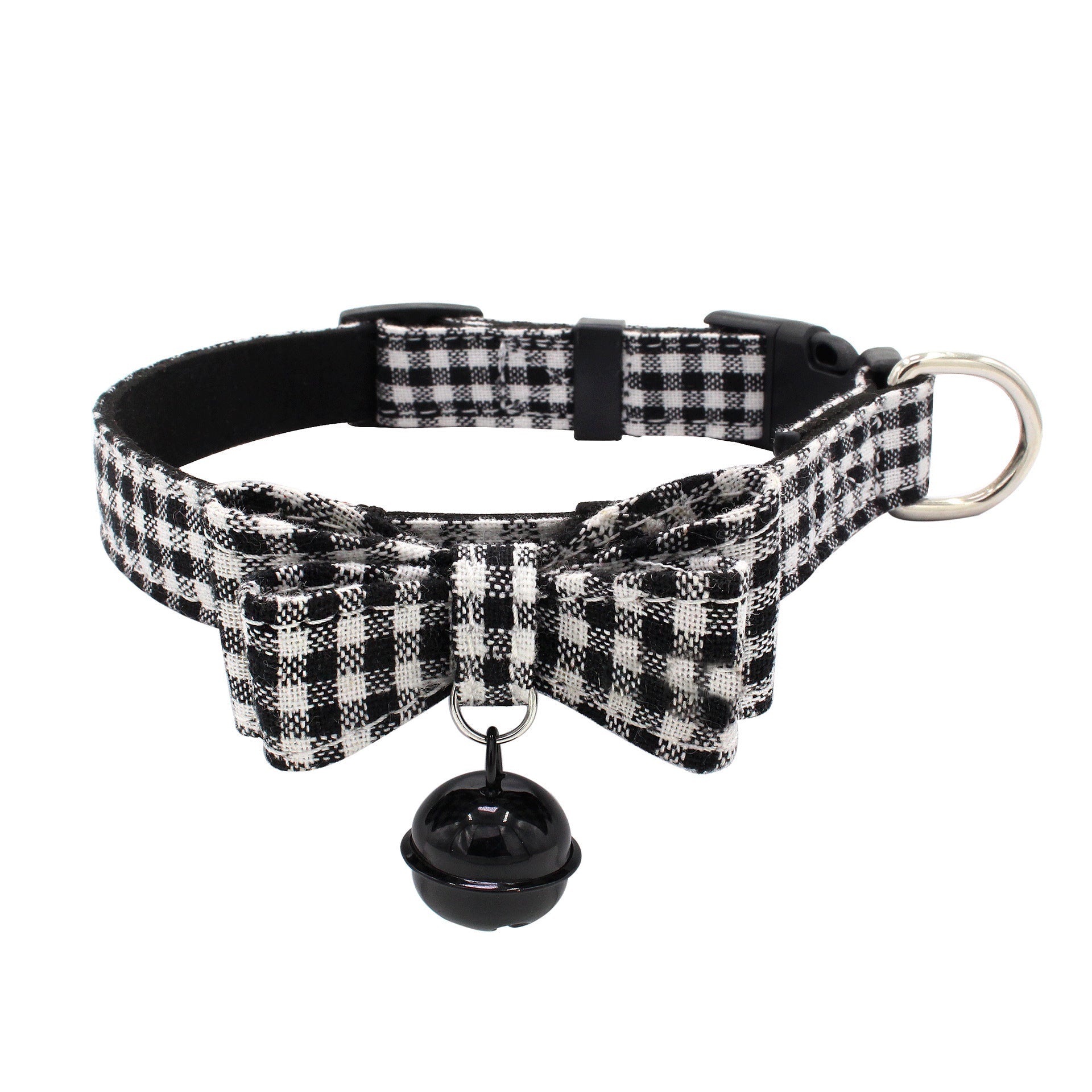 JMT-748810 Soft Microfiber Backing Pet Bow Collar - Adjustable Sizes XS to L