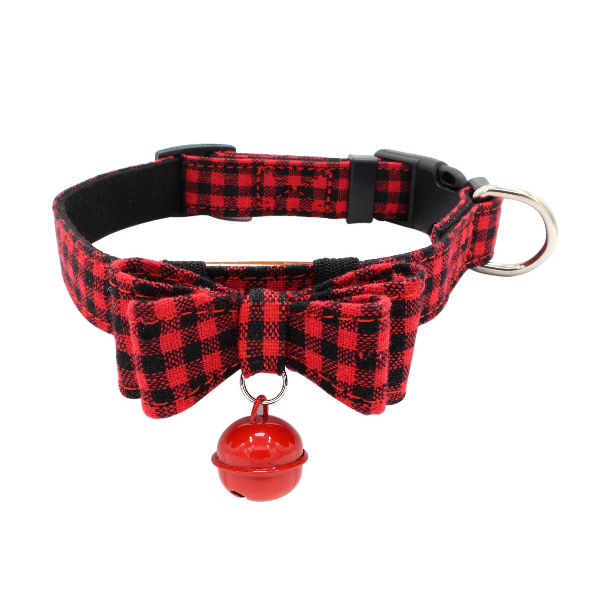 JMT-748810 Soft Microfiber Backing Pet Bow Collar - Adjustable Sizes XS to L