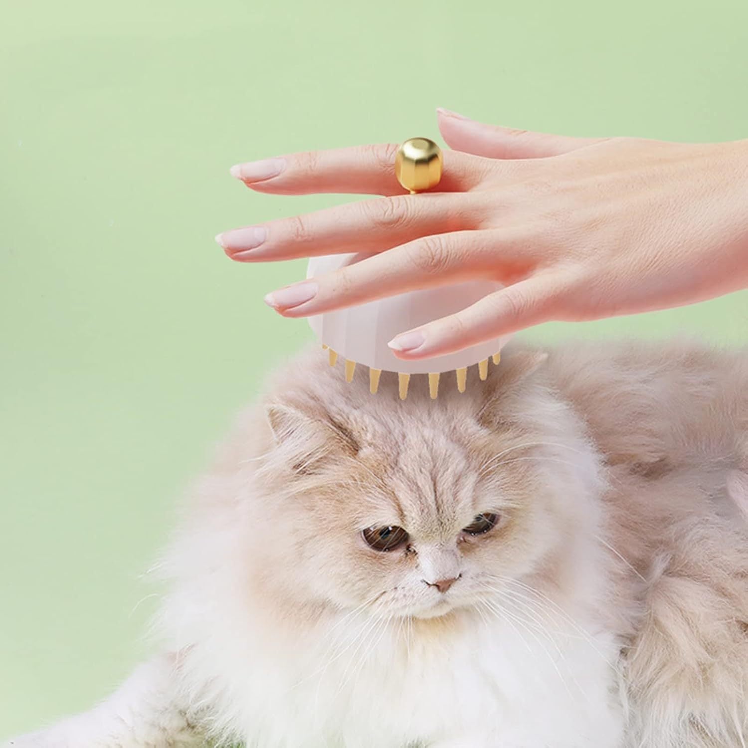 JMT-749130 Pet Shampoo Brush for Dogs and Cats - 3-in-1 Bathing, Massaging, and Grooming Tool with Hair Removal Features