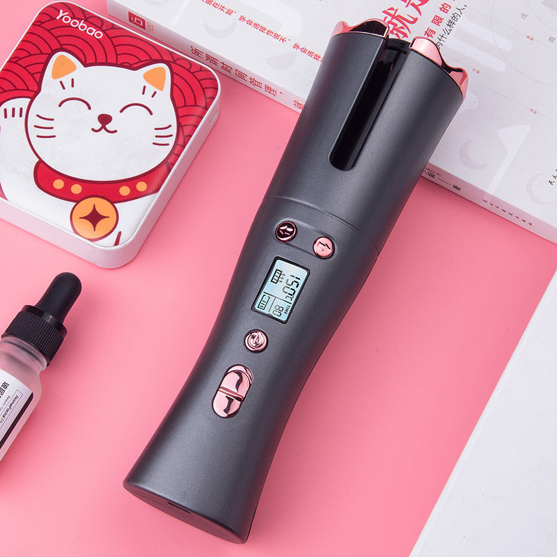 JMT-749450 Portable Smart Wireless Automatic Hair Curler with USB Charging and Adjustable Temperature Control